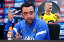 Xavi Hernández dijo que un fichaje como el de Haaland parece fuera del alcance para el Barcelona.