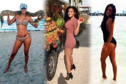 Cada vez que puede, la hermosa hondureña Nathalia Casco visita las playas en Miami para broncear su escultural cuerpo.