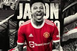 El internacional inglés Jadon Sancho ficha por el Manchester United de Inglaterra.