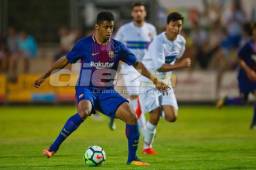 Choco Lozano jugó 45 minutos este martes con el Barcelona B. Crédito: Victor Salgado - FCB.