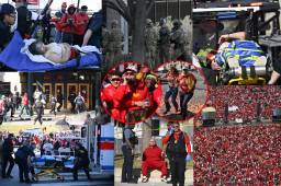 ¡Terror en Estados Unidos! Durante la celebración del Super Bowl, se realizó un tiroteo entre los aficionados del Kansas City Chiefs. FOTOS: AFP