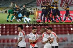 River Plate y Racing son los equipos argentinos clasificados a los cuartos de Libertadores a los que Boca Juniors podría sumarse la próxima semana.