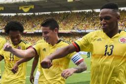 Cuadrado, James Rodríguez y Yerry Mina están convocados en Colombia.