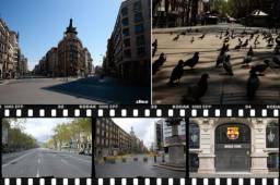 La gente ha respetado a cabalidad la cuarentena y las calles de Barcelona lucen totalmente desiertas, en cierto punto hasta escalofriante. También te mostramos cómo se encuentra Madrid.