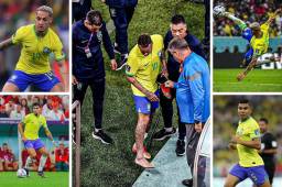 Jugadores brasileños envían energía positiva a Neymar que salió lesionado en el debut de Brasil ante Serbia