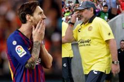 Maradona ve como un jugador más a Messi en Argentina.