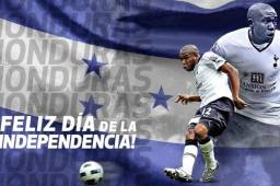 El Tottenham envió un mensaje de felicitación a Honduras con una foto de Wilson Palacios.