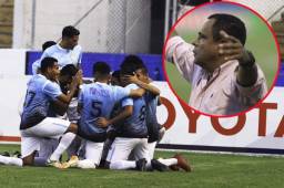 El entrenador del Real de Minas, Raúl Cáceres, se mostró contento con el triunfo sobre Motagua.