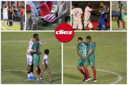 Olimpia goleó 5-0 al Marathón en el cierre de la primera vuelta del Clausura 2020. Estas imágenes captó el lente de DIEZ del clásico en el Nacional. Fotos Johny Magallanes y Ronald Aceituno