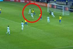 Tremendo gol de Brasil ante Argentina y que fue obra de Gabriel Jesus.