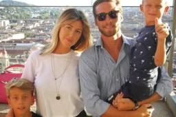 Claudio Marchisio compartió esta imagen de su familia luego del asalto en su casa hoy en Turín.