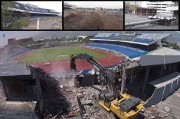 El Estadio Tecnológico, ex hogar de los Rayados de Monterrey, luce totalmente desolado e irreconocible en la actualidad, esto debido a las tareas de demolición.