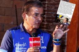 El técnico de Honduras, Jorge Luis Pinto, reaccionó molesto y desmintió las supuestas declaraciones que circulan en las redes sociales contra Costa Rica. Foto Delmer Martínez