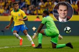 El narrador de TV Azteca reaccionó en sus redes sociales a la derrota de Honduras ante Brasil. Foto AFP