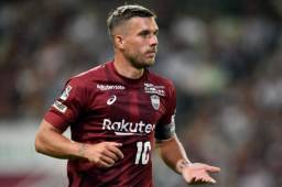 Lukas Podolski, de 34 años, jugó los últimos tres años con el Vissel Kobe de Japón.