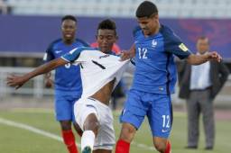 Los jugadores de la Selección Sub-20 de Honduras no pudieron ante el poderío de Francia.