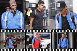 Los jugadores del conjunto blanco regresaron esta mañana a Honduras dolidos por la eliminación de la Liga Concacaf. (Fotos por Ronald Aceituno)