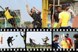 En el Honduras Progreso los jugadores tratan de esforzarse para ese partido de final. Algunas caras se mira el temor al descenso, se observan pocas sonrisas.