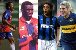 Wlater Centeno, Eduardo Bennet, Álvaro Recoba y Martín Palermo.