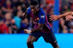Ousmane Dembélé se lesionó en la última fecha de la Liga de España.