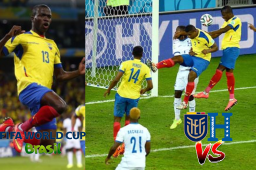 Ecuador y Honduras se enfrentaron en la segunda jornada del Mundial de Brasil 2014. Los dos goles los anotó Enner Valencia.