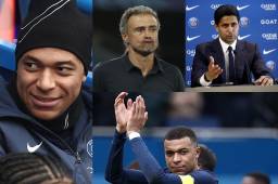 Luis Enrique se despidió de Mbappé tras dejarlo en la banca en el empate del PSG ante el Reims y el presidente parisino empieza a asumir su marcha con su nuevo proyecto.