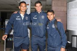 Jonathan Rougier, Matías Galvalíz y Roberto Moreira viajaron a Belice con la ilusión de asegurar el pase en Liga Concacaf. Foto Ronald Aceituno