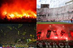 Así son las especataculares barras de fútbol que adornaron las graderías en este 2016.