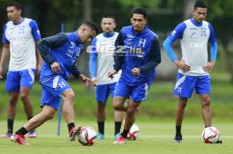 El defensor del Marathón, Allans Vargas, fue una de las novedades en el segundo entreno de la Selección de Honduras de cara al amistoso contra Colombia. Fotos Neptalí Romero