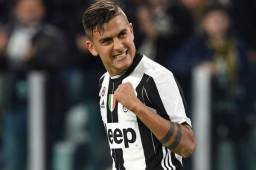 Paulo Dybala celebrando una anotación con la Juventus.