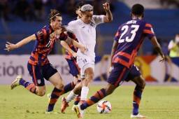 Durante el primer tiempo ante Estados Unidos, Andy Najar, recibía la marca de dos rivales porque estaba imparable; así fue contra Canadá. Fotos DIEZ