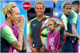 Te dejamos las mejores fotos del entreno de Brasil a tan solo un día de su debut en Rusia con el nuevo look de 'Ney'.