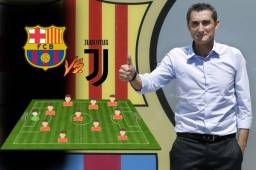 El nuevo Barcelona de Ernesto Valverde se pondrá a prueba este martes, ante el subcampeón de la Champions, el Juventus, por ello alista este once.