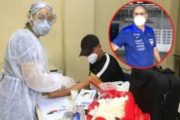 A los futbolistas hondureños se les hace prueba rápida de sangre para detectar el coronavirus y trabajan de forma individual con 10 futbolistas.