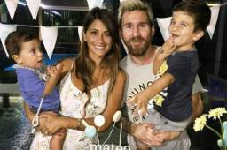 Thiago y Mateo son los hijos de Lionel Messi y Antonella Roccuzzo.
