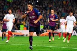 El uruguayo Luis Suárez le ha marcado 8 goles al Sevilla desde que llegó a Barcelona.