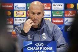 Zinedine Zidane, entrenador del Real Madrid, habla del duro partido que tendrán frente al Nápoli este miércoles por la Champions League. Foto AFP
