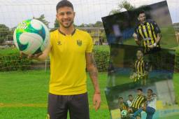 El delantero paraguayo dice que le habían hablado de lo duro que era enfrentar a futbolistas hondureños, pero ni imagino que sería de tanto rigor hasta ahora que lo vive partido a partido. FOTOS: Moisés Valenzuela.