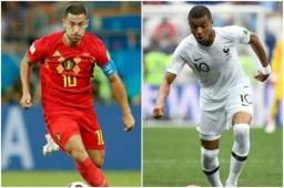 Eden Hazard y Kylian Mbappé son de las principales figuras de sus selecciones.