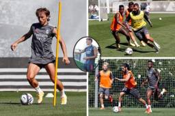 Real Madrid completó su sexto entrenamiento de la semana, los de Zidane preparan duro el inicio de la liga española. Hoy hubo una sorpresiva visita. FOTOS: Real Madrid.