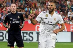 El belga Hazard podría hacer dupla con Karim Benzema en el Real Madrid frente al Levante.