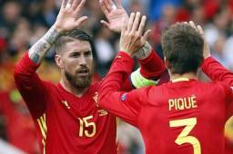 Gerard Piqué y Sergio Ramos forman la pareja de centrales de la selección de España desde hace varios años.