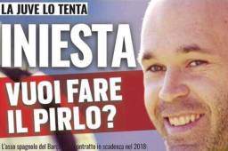 En Italian situan a Iniesta en la Juventus para ocupar la vacante que dejó Pirlo en el 2015.