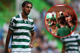 El Sporting recibió la visita de Cristiano Ronaldo antes de la dura derrota ante el Atlético en la Europa League.