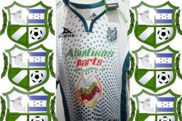 Esta es la nueva camisa del Platense que utilizará en este torneo y es de la marca mexicana Pirma. Mañana es la presentación oficial. Foto cortesía Frank Portillo