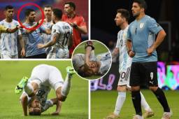 Te presentamos las mejores imágenes del Argentina-Uruguay de la Copa América, la albiceleste sumó un triunfo sufrido. Messi tuvo un gran dolor en una de sus piernas.