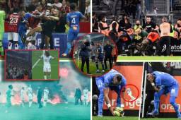 Los incidentes ocurridos el domingo en el partido entre el Lyon y el Marsella, donde lanzaron un botellazo al rostro de Dimitri Payetse añaden a una lista repleta de altercados esta temporada en la Ligue 1 de Francia. Estos son todos los incidentes ocurridos en la campaña.