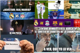 Luego del sorteo de la Champions League, Barcelona es la víctima favorita de los memes tras quedar definidas las llaves de cuartos de final.