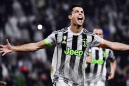 Cristiano Ronaldo y su eufórica celebración al marcar el segundo gol que significó la victoria.