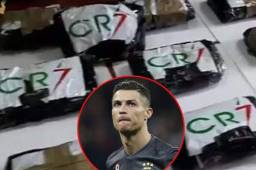Paquetes de cocaína fueron incautados en Italia con el logo de Cristiano Ronaldo.